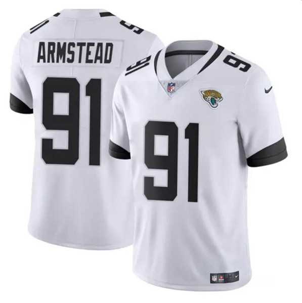 Men & Women & Youth Jacksonville Jaguars #91 Arik Armstead White Vapor Untouchable Limited Football Stitched Jersey->jacksonville jaguars->NFL Jersey